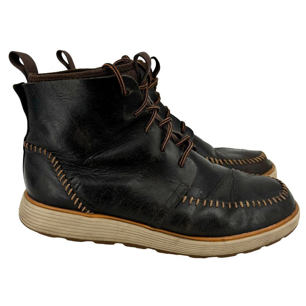 Chaco Chukka Boots Men's Size 9 Dixon High Leather Waterproof‎ Java Brown